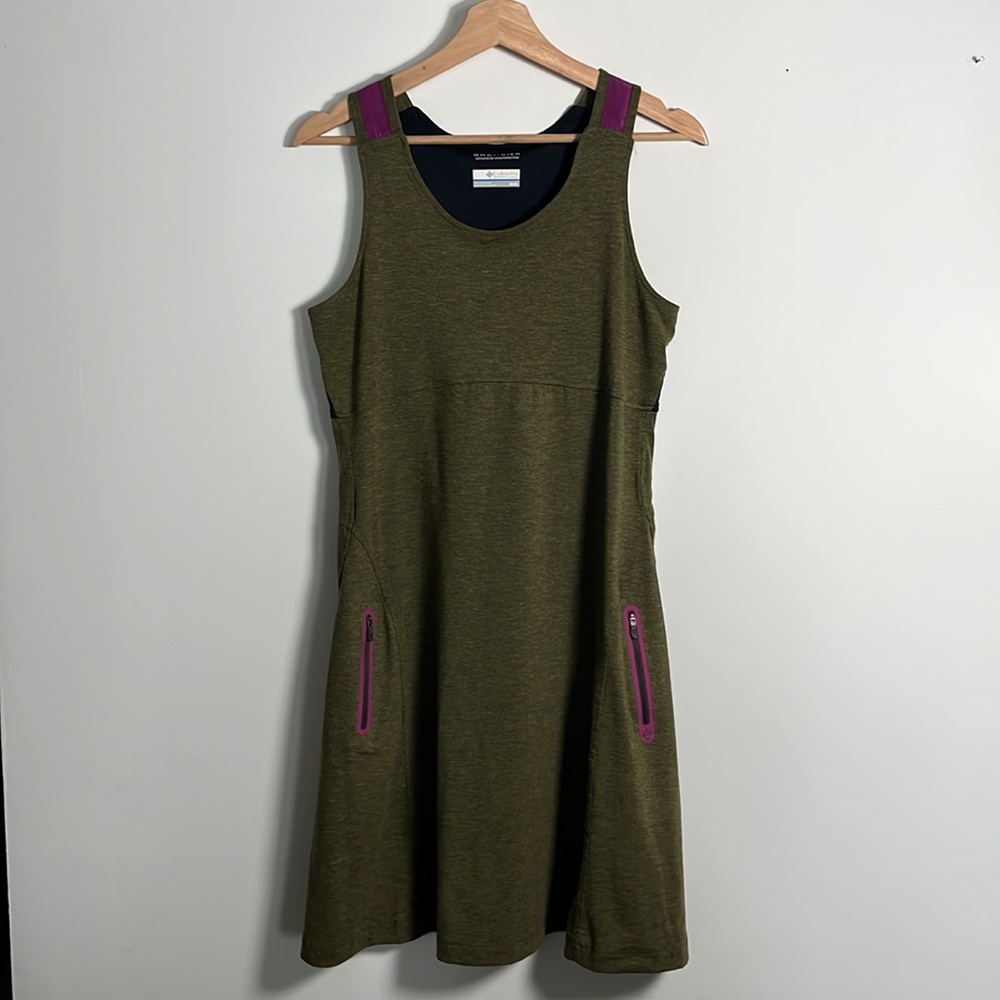 Columbia Olive Green Sleeveless Dress